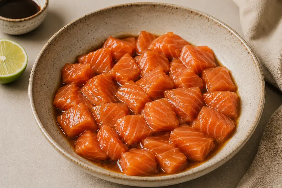 Saumon cru poke bowl
