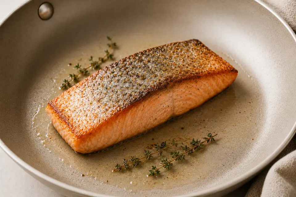 Pavé de saumon poêlé